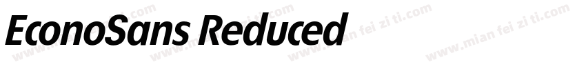 EconoSans Reduced字体转换